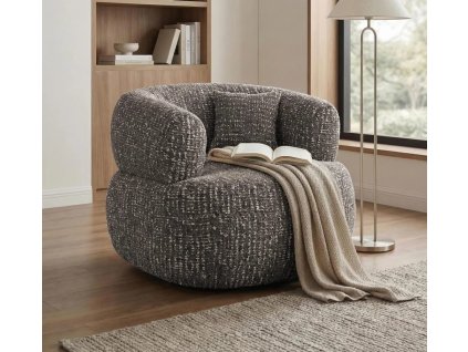 křeslo Lumi hnědá 7