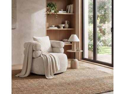 otočné křeslo Nela krémová