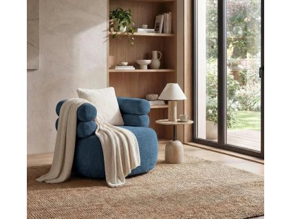 otočné křeslo Nela modrá