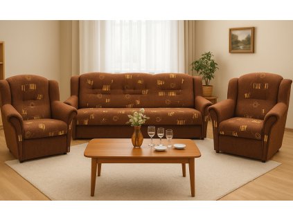 Sedací souprava Agáta 3f+1+1 Opus 132