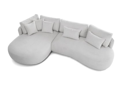 sedací souprava Jacobs mini stříbrná levá