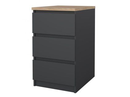 Komoda Simplicity 237 šedá/jackson hickory