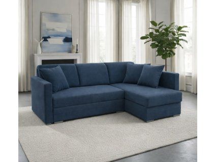 sedací souprava Alba Bis modrá pravá