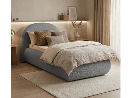 postel Moet 90 šedá matrace pure