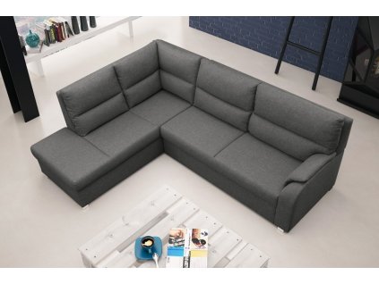 Sedací souprava Rambo L tm.šedá