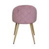 Jídelní židle LAMBDA růžový samet