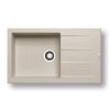 Pyragranitový dřez ATHLOS 1B 1D PLUS (86x50) beige