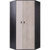ŠATNÍ ROHOVÁ SKŘÍŇ PLANET 2 ČERNÁ/DUB/BÉŽOVÁ