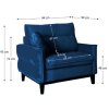 křeslo Bellano modrá rozměry