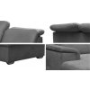 sedací souprava Bergamo U Monolith 92 šedá detail