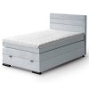 postel Teddy 120 boxspring Mono 243 světle modrá