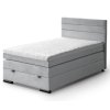 postel Teddy 120 boxspring Mono 244 světle šedá