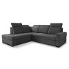 rohová sedací souprava Axel tmavě šedá levá