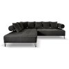rohová sedací souprava Vivienne černá levá
