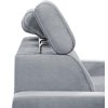 sedací souprava Fox II světle šedá polohovatelné záhlavce
