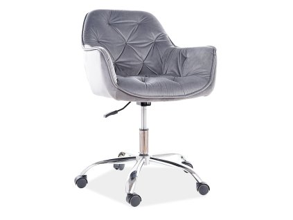 obrq190vsz fotel obrotowy q 190 velvet szary bluvel 14