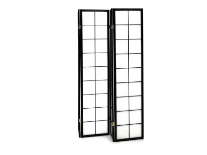 Paraván dřevěný EF-E804 (Barva černá)