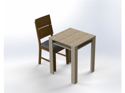 Jídelní stůl OTO S190 60x60 (Barevné provedení DS - DUB SONOMA)