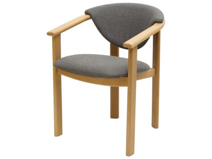 Jídelní židle/křeslo CHAIRA Z166 (Provedení jídelní židle PŘÍRODNÍ, POTAHOVÁ LÁTKA ASTON 571)