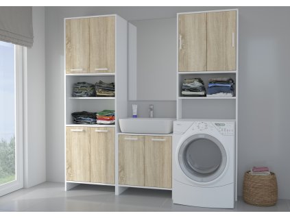mela ii szafka wysoka 4f szafka pod umywalk szafka wysoka zzabudowa pralki 2f 1 1 3