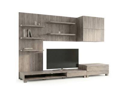 Obývací stěna 9HQ08 (Barva Hnědá)