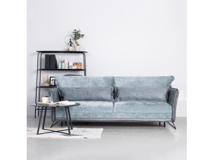Trojpohovka MEDIOLAN 3 – rozkládací sedačka s úložným prostorem (Varianta PERFECT HARMONY 72-Rodeo Sky)