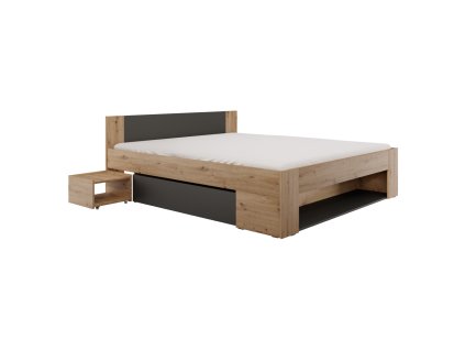 Postel s úložným prostorem UNIS (rozměr 180x200)