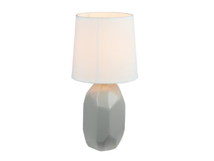 Keramická stolní lampa QENNY TYP 2 šedá