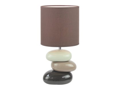 Keramická stolní lampa QENNY TYP 5 kávová