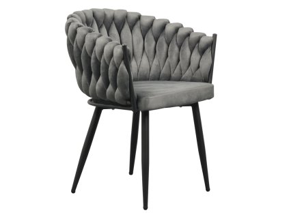 Jídelní křeslo BLER (Barva šedá)