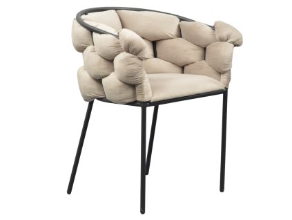 Designové jídelní křeslo  DOROTA (Barva šedohnědá)
