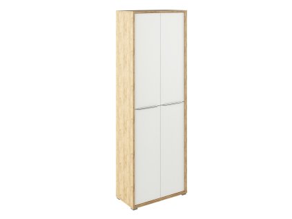 Vysoká skříň s policemi RIOMA NEW TYP05 (Barva dub artisan / bílá)