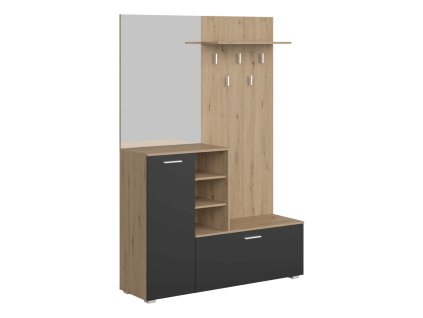 Předsíňová sestava VETLANDA (Barva dub artisan/grafit)