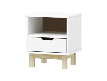 Noční stolek BONITO 324343B (Barva bílý lak)