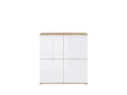 ZELE KOM4D dub wotan/bílý lesk