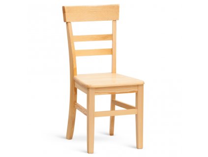 Jídelní židle PINO S (Čalounění sedák masiv, Barevné provedení borovice)