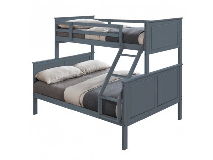 Patrová rozložitelná postel NEVIL šedá
