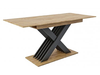 Jídelní stůl rozkládací VARIKA dub kraft/antracit