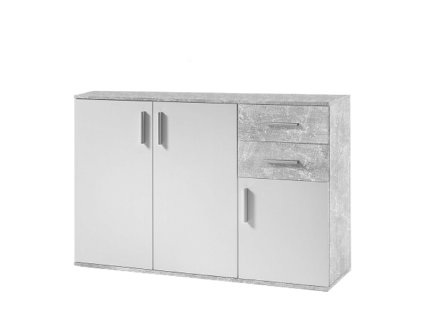 komoda poppy biela beton