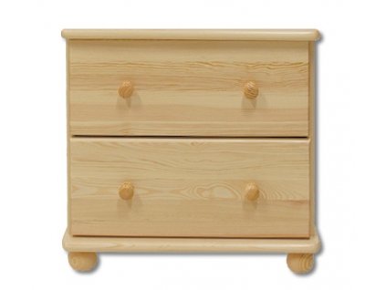 Komoda se 2 zásuvkami DK-103 (Barva bez moření borovice)