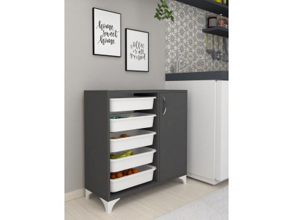 Multifunkční skříňka 1D LIXA (Barva bílá)