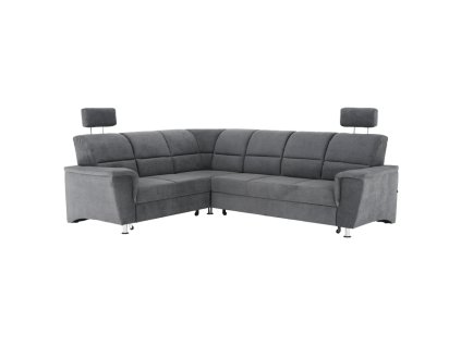 Rozkládací sedací souprava SANTIAGO (Barva šedá, Provedení levé)