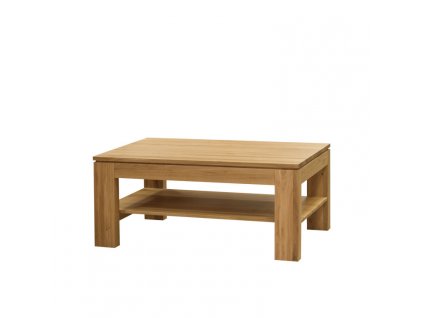 Konferenční stůl DM 016 CLASSIC dub masiv (Barevné provedení dub masiv olej přírodní, Provedení s policí)