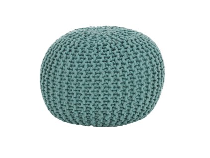 Pletený taburet GOBI TYP 2 (odstín mentol)