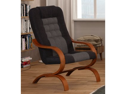 Relaxační křeslo GATSBY (barva rob-rustikal, potah berlin new 11, Vyberte si potah u boků: etna 22)