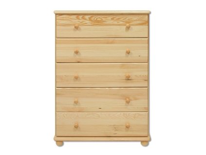 Komoda s 5 zásuvkami DK-114 (Barva bez moření borovice)