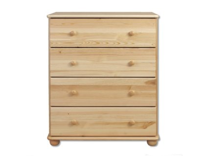 Komoda se 4 zásuvkami DK-110 (Barva bez moření borovice)