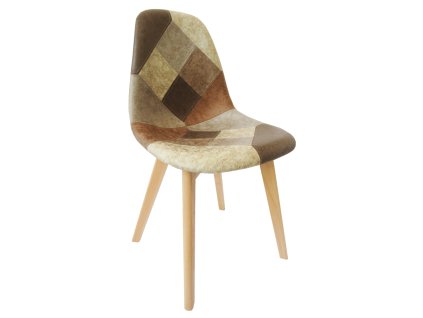 Jídelní židle SALEVA patchwork/buk