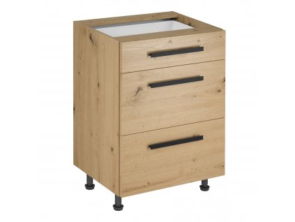 Spodní skříňka LANGEN D60S3 (Barva dub artisan)