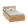 Postel s roštem DOLI 120x200 (odstín dub craft zlatý)